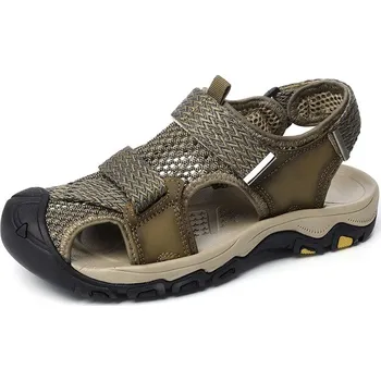 Dámské sandále Letní pánské sandály – měkké a pohodlné boty Barva: Khaki, Velikost: 41