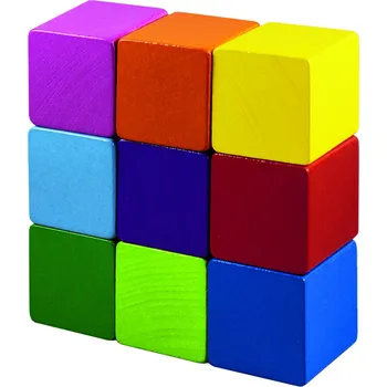 ostatní stavebnice Detoa Barevné kostky 9 ks