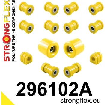 Silentblok nápravy 296102A: Strongflex Sada silentbloků zadního zavěšení varianta SPORT Custom
