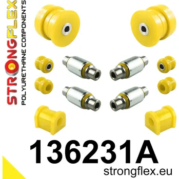 Silentblok nápravy 136231A: Strongflex Sada silentbloků zadního zavěšení varianta SPORT 16mm