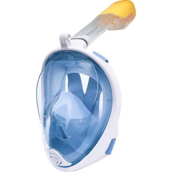 Potápěčské vybavení Celoobličejová maska modrá XS na šnorchlování, potápění s držákem pro akční kamery