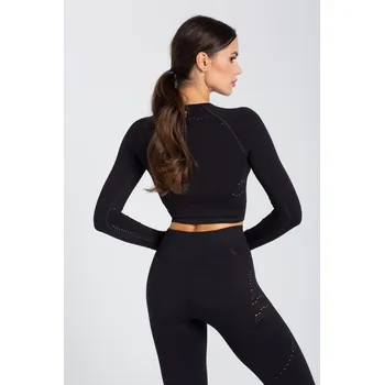 Dámský sportovní top RASHGUARD FITNESS GA černá L