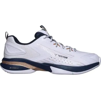 Pánská sálová obuv Pánská obuv Victor A970TD 43 Bílá, Tmavě modrá, Zlatá