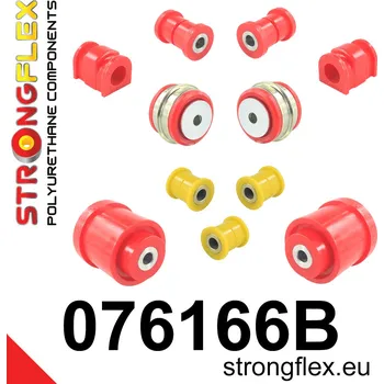 Silentblok nápravy 076166B: Strongflex Kompletní sada silentbloků pro zavěšení Custom 070003 12mm