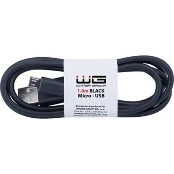 Datový kabel Winner Group - USB kabel Micro USB / USB-A 1m černá