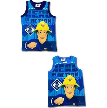 Chlapecké tílko Setino Chlapecké letní tílko POŽÁRNÍK SAM modré Barva: Modrá, Velikost: 128