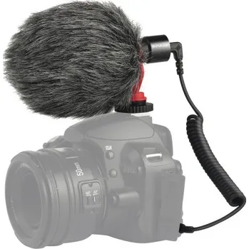 Mikrofon PULUZ PU3044 Profesionální rozhovorový kondenzátorový mikrofon s 3,5mm audio kabelem pro DSLR & DV kameru