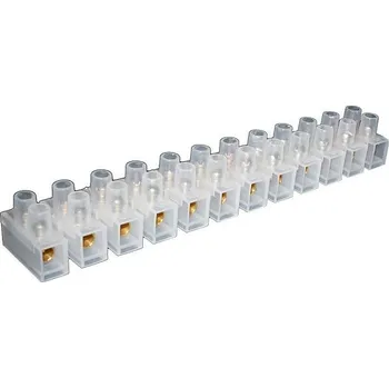 Elektronická součástka Svorkovnice lámací SP001-03, 12x 6-10mm2, PE, l=130mm