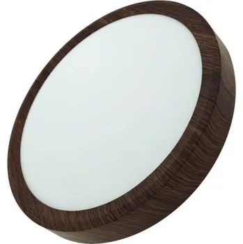 Podhledové světlo LED, 230mm, 230V/18W, DŘEVO,TR-73S, přisazené