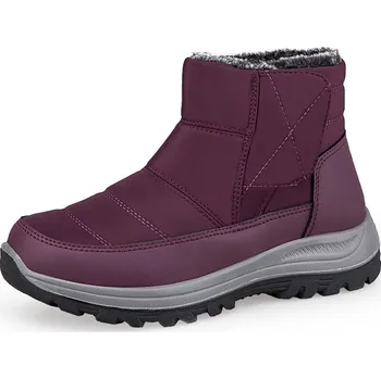 Pánská zimní obuv Zimní unisex boty s kožíškem Barva: Fialová, Velikost: 41