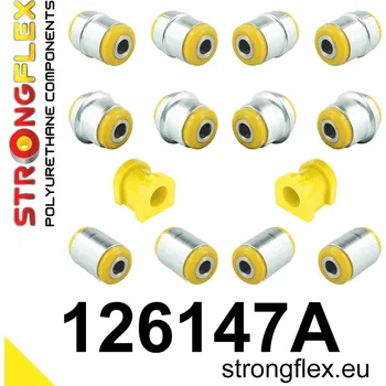 Silentblok nápravy 126147A: Strongflex Sada silentbloků zadního zavěšení varianta SPORT 18mm