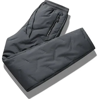 Pánské kalhoty Zimní voděodolné kalhoty – zateplené, volný střih Velikost: L, Barva (Varianta): Regular cashmere pants