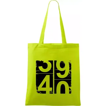 Tachometr 40 - Taška bavlněná - 42 x 38 cm ( Limetková )