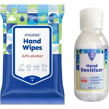 Dezinfekce Stay Safe - Covid Prevention (hand gel + wipes) Dezinfekce na ruce 200 g unisex