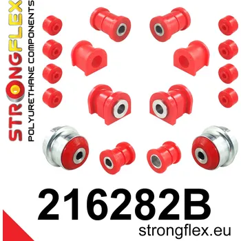 Silentblok nápravy 216282B: Strongflex Sada silentbloků předního zavěšení a zadního nosníku 20mm 212027 4pcs - Glanza