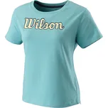 Dámske tričko Wilson Script Eco Tee W reef waters M