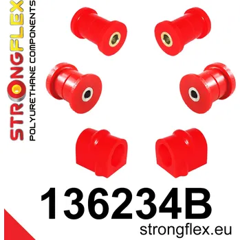Silentblok nápravy 136234B: Strongflex Sada silentbloků předního zavěšení Custom