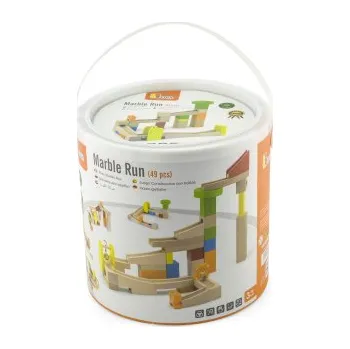 Kuličková dráha Dřevěná kuličková dráha 49kusů