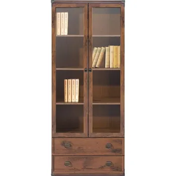 Knihovna INDIANA dub sutter vitrína JWIT 2W2S/80