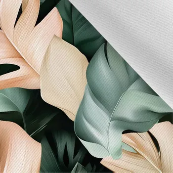 Látka gabardén light listová elegance