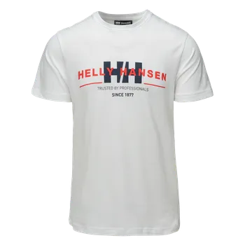 Pánské tričko Pánské Tričko s krátkým rukávem HELLY HANSEN CORE GRAPHIC T 53936_004 – Bílá S