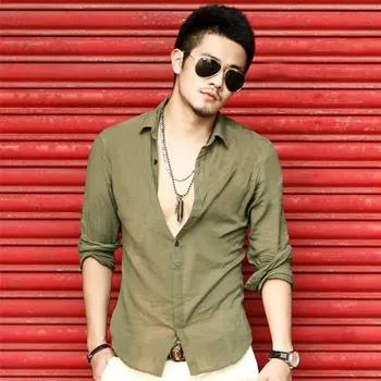 Pánská košile Pánská lehká letní košile v havajském stylu Barva: Tmavě Zelená, Velikost: M