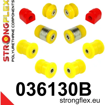 Silentblok nápravy 036130B: Strongflex Sada silentbloků zadního zavěšení 16mm 10mm 12mm