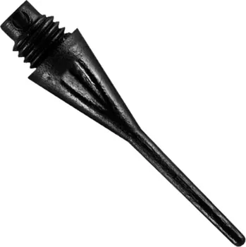 Šipka Hroty na šipky Harrows Dimple soft, plastové černé 1000 ks, hrubý závit