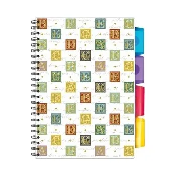 Sešit Argus Spirálový blok sešit s rozraďovačem A5