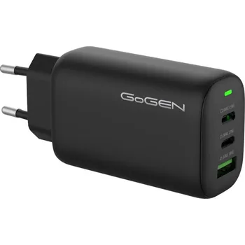 GoGEN Nabíječka do sítě ACHPD 365, 2xUSB-C PD, 1x USB-A, 65W - černá