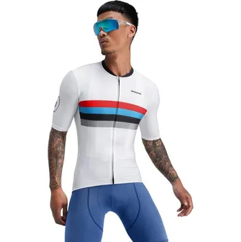 cyklistický dres SIROKO Pánský cyklistický dres s krátkým rukávem M2 Westfalia Bílá M BÍLÁ|ČERVENÁ