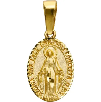 Přívěsek Zlaton Přívěsek žluté zlato oválný Panny Marie 2.2cm 1.25g 000591302255