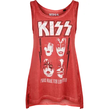 Top z Kiss - Lovin You - Ženy - červená