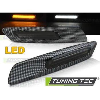Směrový světlomet Blinkry boční LED BMW E60/E90/E82 - F10 style carbon