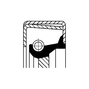 Těsnění motoru Těsnicí kroužek hřídele, olejové čerpadlo CORTECO 01020400B