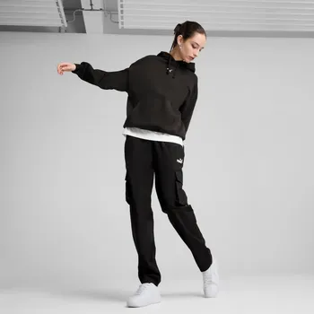 Dámská mikina PUMA - ESS OVERSIZED HOODIE FL DÁMSKÁ BAVLNĚNÁ MIKINA 685398-01XL