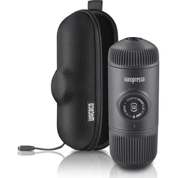 Kávovar Wacaco Nanopresso šedé + pevný obal cestovní kávovar