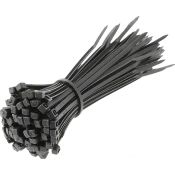 Stahovací páska Nylonové stahovací pásky 2,5 x 100 mm, 100 ks, černé HÖGERT (HT2C700)