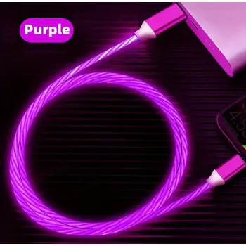 Nabíječka USB svítícího kabelu pro mobilní telefon typu C 2 metry