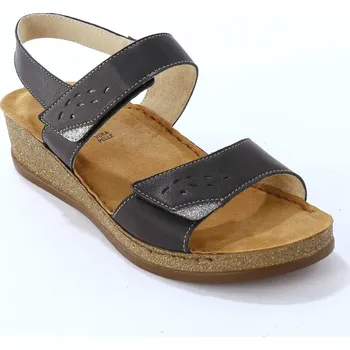 Dámské sandále Kožené sandály na suchý zip nám.modrá 38