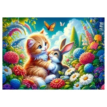 Puzzle ART PUZZLE Puzzle Bráška králíček 25 dílků