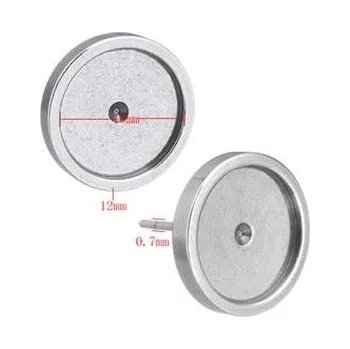 OK1100-10 Ocelové náušnicové lůžko 10 mm - puzeta - 1 kus