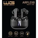 Winner Group WG - Bluetooth sluchátka WG AirFlex 8, ENC + ANC, černá 12301
