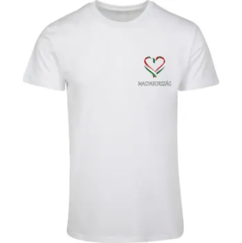 Pánské tričko Merchcode Football - Hungaria T-shirt - white 4XL