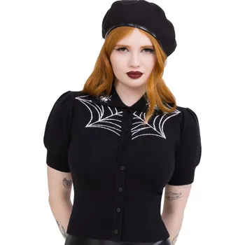 Dámský svetr svetr dámské - Cobweb Sally - KILLSTAR - KSRA013150 - XL