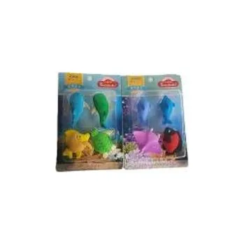 Set školních potřeb Gumki do ścierania zwierzęta morskie 4szt MIX