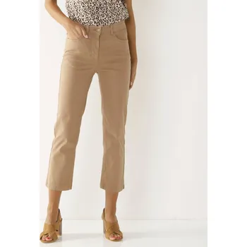 Zeštíhlující 7/8 kalhoty hnědošedá 38