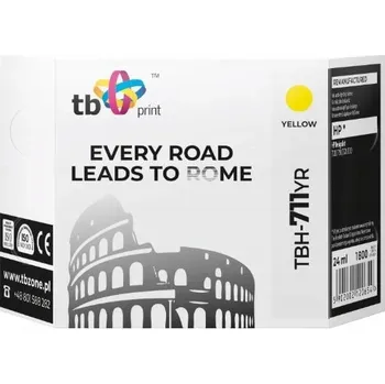 Ink. kazeta TB kompat. s HP TBH-711YR YE
