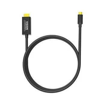 Audio kabel VISION Professional installation-grade USB-C to HDMI cable TC 2MUSBCHDMI8K/BL
