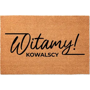 Rohožka KOKOSOVÁ ROHOŽKA 40X60 TVÉ INICIÁLY DO INTERIÉRU DOMU - PERSONALIZOVANÁ